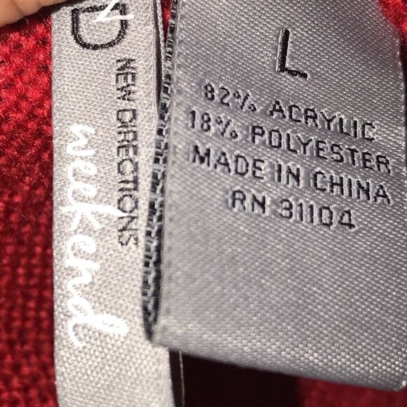 New Directions Weekend Glitter Knit Large - Picture 8 of 10